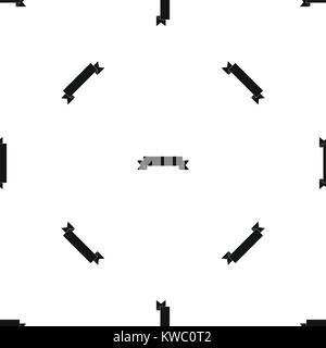 Ribbon Muster nahtlose Schwarz Stock Vektor