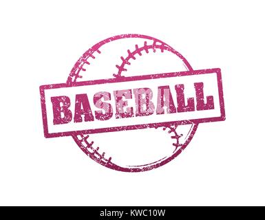 Baseball grunge style Stempel. Vector Illustration. Stock Vektor