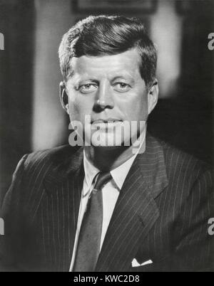 Präsident John Kennedy. Porträt von Bachrach, ca. 1960 / 61 genommen. (BSLOC 2015 2 223) Stockfoto