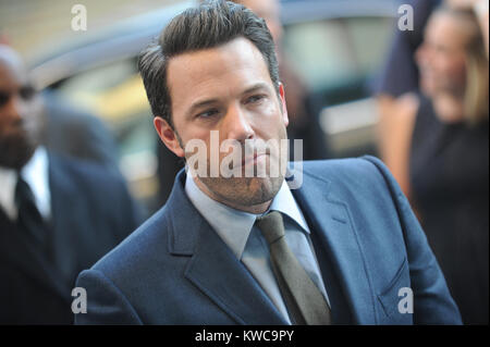 NEW YORK, NY - 26. SEPTEMBER: Ben Affleck besucht die Opening Night Gala Präsentation und die Weltpremiere von "Girl Gone' während der 52 New York Film Festival in der Alice Tully Hall am 26. September 2014 in New York City People: Ben Affleck Stockfoto