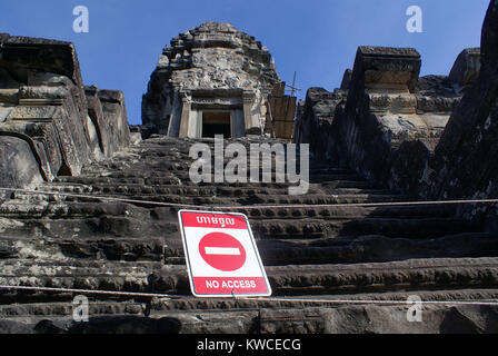 Kein Eingang, Angkor Wat, Kambodscha Stockfoto