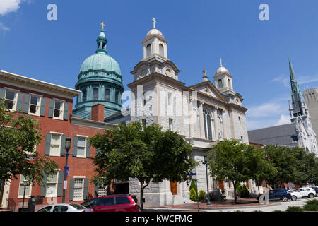 Die Kathedrale St. Patrick in Harrisburg, Pennsylvania, USA. Stockfoto