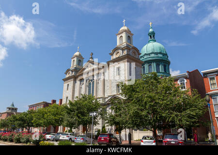 Die Kathedrale St. Patrick in Harrisburg, Pennsylvania, USA. Stockfoto