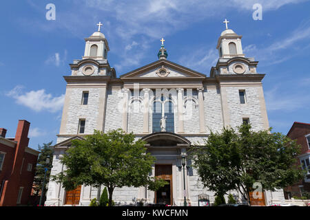 Die Kathedrale St. Patrick in Harrisburg, Pennsylvania, USA. Stockfoto