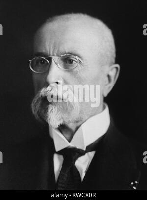 Thomas G. Masaryk, der Gründer und erste Präsident der Tschechoslowakei, von 1918 bis 1935 (BSLOC 2017 1 80) Stockfoto