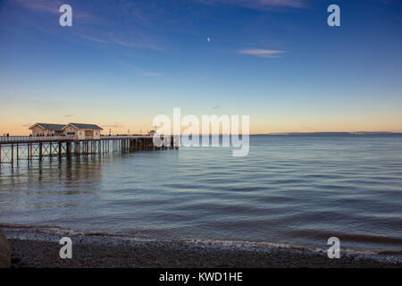 Penarth Pier, Esplanade, Penarth, Tal von Glamorgan, South Wales, UK Severn Estuary, Bristol Channel Stockfoto