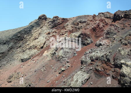 Vulkanlandschaft Lanzarotes Stockfoto