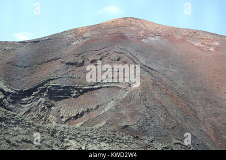 Vulkanlandschaft Lanzarotes Stockfoto