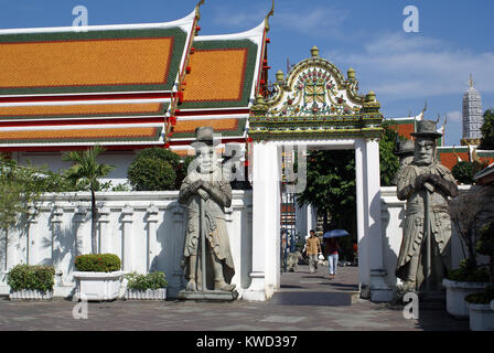 Eingang des Wat Pho in Bangkok, Thailand Stockfoto