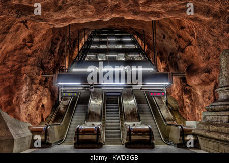 Radhuset, Metro Station, Stockholm, Schweden, Europa Stockfoto