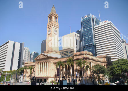 Brisbane, Australien - 28. Juli 2017: Albert Street vereinigenden Kirche und King George Central Stockfoto
