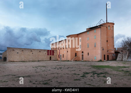 Musée de la Mer Museum und historischen Gebäuden am Fort Royal ehemalige Kaserne und Gefängnis, Île Sainte Marguerite, Cannes, Cote d'Azur, Frankreich Stockfoto