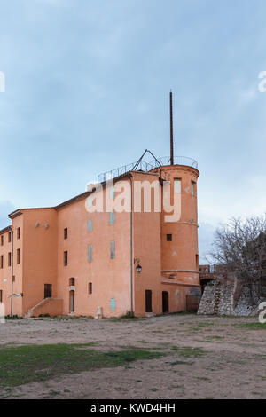 Musée de la Mer Museum und historischen Gebäuden am Fort Royal ehemalige Kaserne und Gefängnis, Île Sainte Marguerite, Cannes, Cote d'Azur, Frankreich Stockfoto