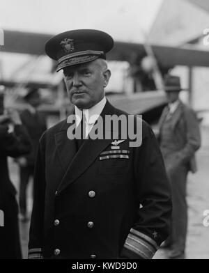 Admiral William Moffett, unter der Leitung der Marine Büro der Luftfahrt von 1921-1924. Er starb bei dem Absturz der Zukuenftiges USS Akron am 4. April 1933 (BSLOC 2016 10 144) Stockfoto