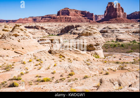 Tal der Götter in Utah innerhalb der trägt, befindet Ohren National Monument. Stockfoto