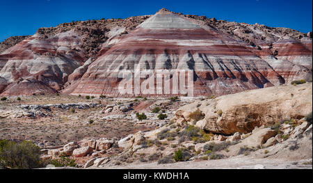 Cainville Badlands ist eine Region östlich von Capitol Reef National Park in Utah. Stockfoto