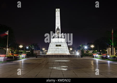 Denkmal von Jose Rizal - Filipino nationalistischen, Schriftsteller und Revolutionär Stockfoto