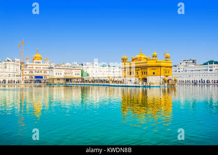 Golden Temple (Harmandir Sahib) in Amritsar, Punjab, Indien Stockfoto