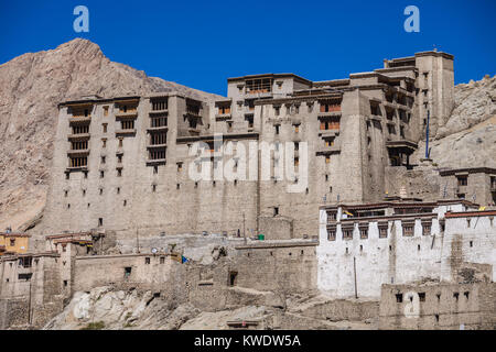 Sehenswürdigkeiten im Zentrum von Leh, Ladakh, Indien. Stockfoto