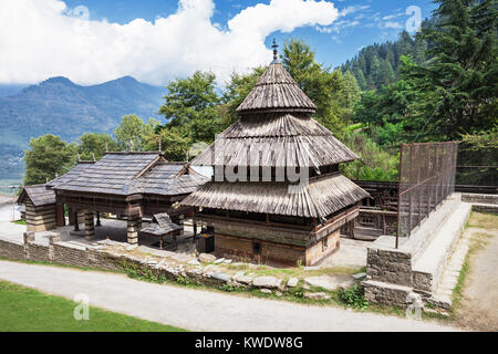 Tripura Sundari Tempel in Naggar, Himachal Pradesh, Indien Stockfoto