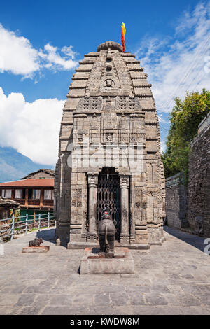 Gauri Shankar Tempel in Naggar, Himachal Pradesh, Indien Stockfoto