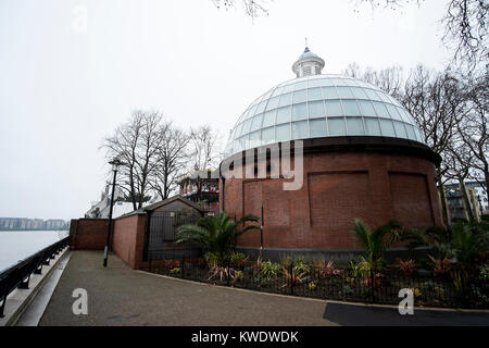 Eingang Nord der Greenwich Foot Tunnel, Greenwich, London Stockfoto