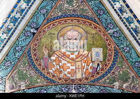St. Nikolai, dem Schutzheiligen der Russischen Kirche in Sofia, Bulgarien Stockfoto