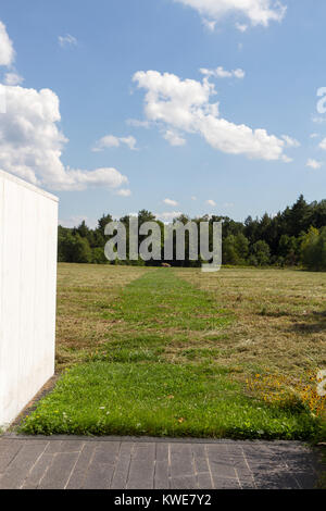 Blick auf den Stein Kennzeichnung der Absturz Lage am Flug 93 Nationale Gedenkstätte in der Nähe von Shanksville, Pennsylvania, USA. Stockfoto