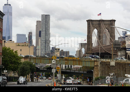 Blick von Brooklyn, New York City Stockfoto