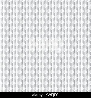 Vektor geometrischen Kuben Muster, grau nahtlose Hintergrund Stock Vektor