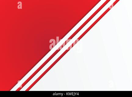 Zusammenfassung Hintergrund rot mit weissen Linien diagonal Kopie Raum für Print, ad, Zeitschrift, Plakat, Broschüre, Prospekt, Flyer, Vektor, Abbildung Stock Vektor