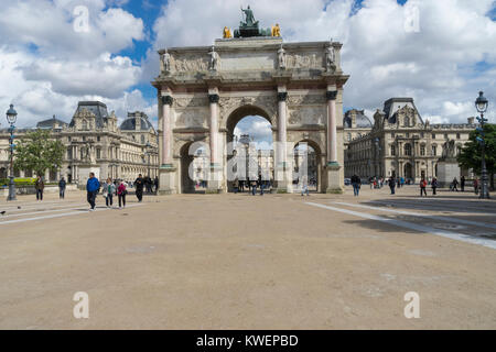 Triumphbogen pf Carrpuse; Louvre, Paris, Frankreich Stockfoto