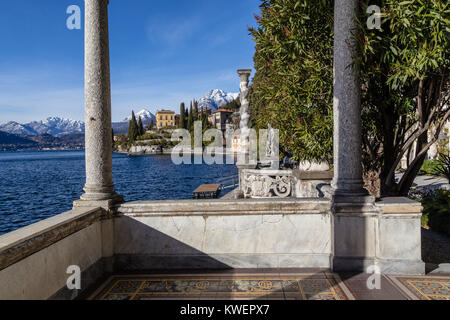 Varenna, Comer See, Villa Monastero, Garten, in der Villa Cipressi anzeigen Stockfoto
