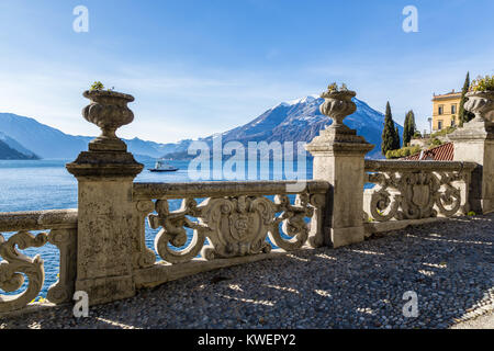 Varenna, Comer See, Villa Monastero, Garten, Seeblick Stockfoto
