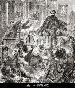 Wahl des Dogen von Genua, Italien. Von Station und Lock's illustrierte Geschichte der Welt, veröffentlicht C 1882. Stockfoto