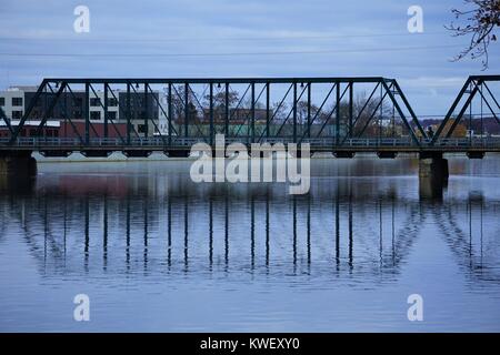 Sixth Street Brücke über den Grand River Stockfoto