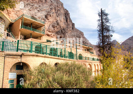 Die zoroastrischen Feuertempels Chak Chak in der Nähe der antiken Stadt Yazd im Iran Stockfoto