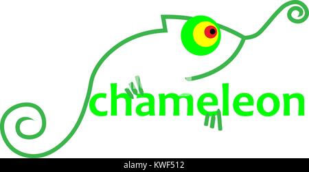 Chameleon logo Stock Vektor