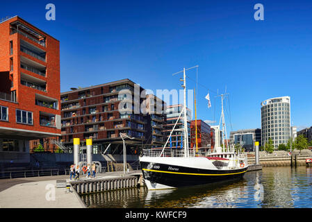 Sandy-Tor-Hafen in der Hafen City Hamburg, Deutschland, Europa, Sandtorhafen in der Hafencity von Hamburg, Deutschland, Europa Stockfoto