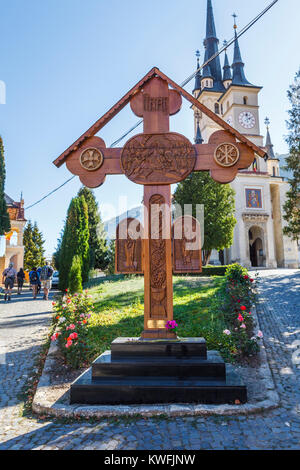 Rumänisch-orthodoxen Kirche St. Nikolaus (Biserica Sfantul Nicolae), Schei Bezirk, Brasov, eine Stadt in der zentralen Region Siebenbürgen Rumänien Stockfoto