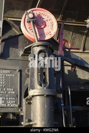 Erhaltene dockside Dampf Kran in Gloucester Docks Stockfoto