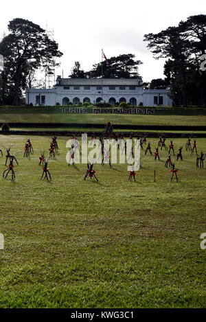 BAGUIO CITY, Philippinen, 14. Dezember 2017, Baguio City Sightseeing, der Sommer, die Hauptstadt der Philippinen Stockfoto