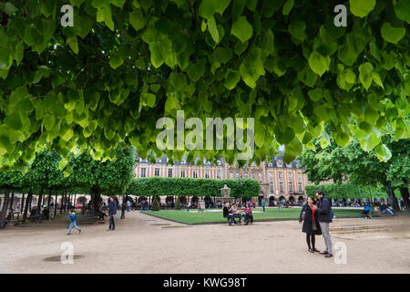 Frankreich, Paris, Place des Vosges Stockfoto