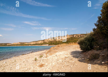 Panorama der Friedhof Strand am Anzac Cove in Gallipoli Gelibolu canakkale Türkei Strand Friedhof. Stockfoto