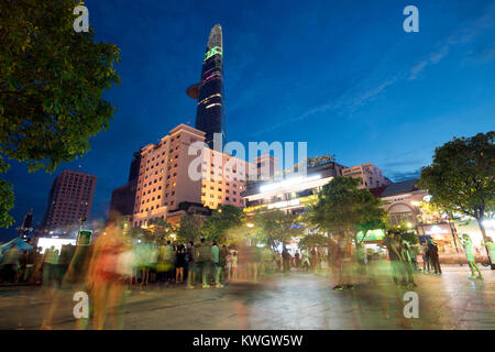 Das höchste Gebäude in Ho Chi Minh Stadt, die bitexco Financial Tower, Vietnam. Stockfoto