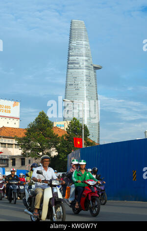 Das höchste Gebäude in Ho Chi Minh Stadt, die bitexco Financial Tower, Vietnam. Stockfoto