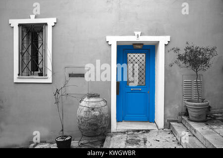 Traditionelles altes Haus in Plaka, Athen, Griechenland Stockfoto