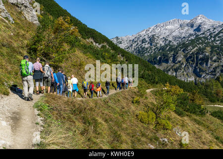 Die Tauplitzalm, Alm, Hochplateau in der Steiermark, in der Nähe von Bad Mitterndorf, Österreich, Teil der Toten bergen, Wanderung entlang der Six-Lakes hikin Stockfoto