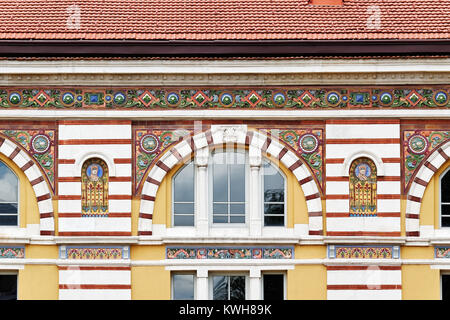 Berühmten zentralen Mineralbäder Gebäude in Sofia, Bulgarien. Wiener Secession Architektur Stil. Stockfoto