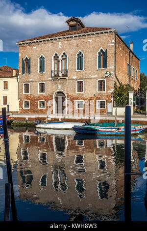 Die malerische Insel Murano, berühmt für seine Glasherstellung in der Lagune von Venedig an der Adria Küste Stockfoto